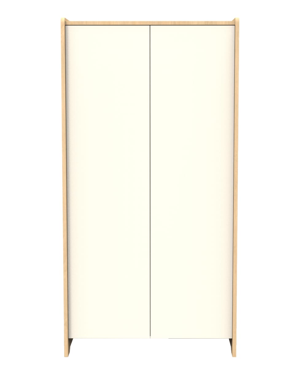 Armoire 2 portes en bois décor chêne miel