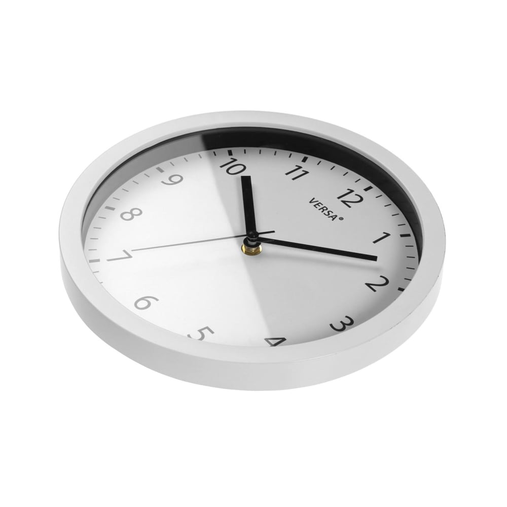 Horloge murale en plastique blanc