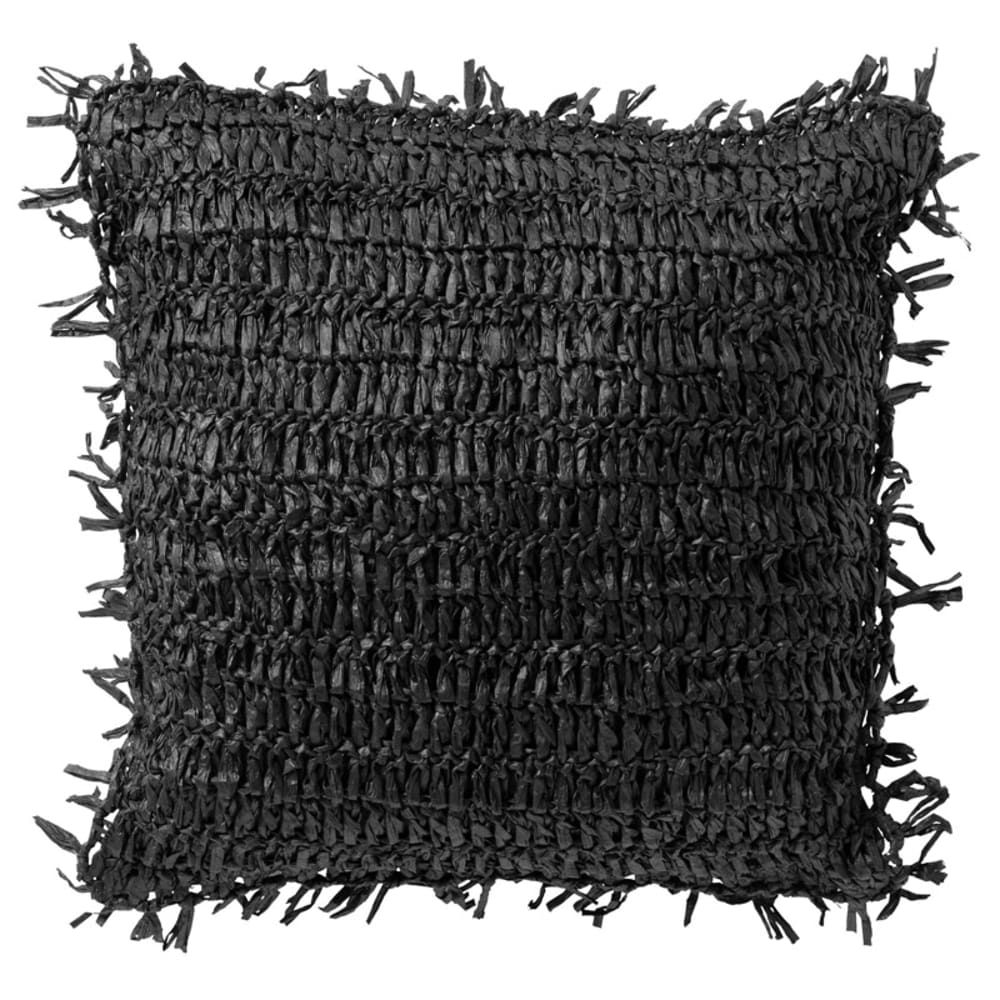 Dutch Decor Kissenbezug Schwarz 45x45 cm style modern Schwarz Baumwolle