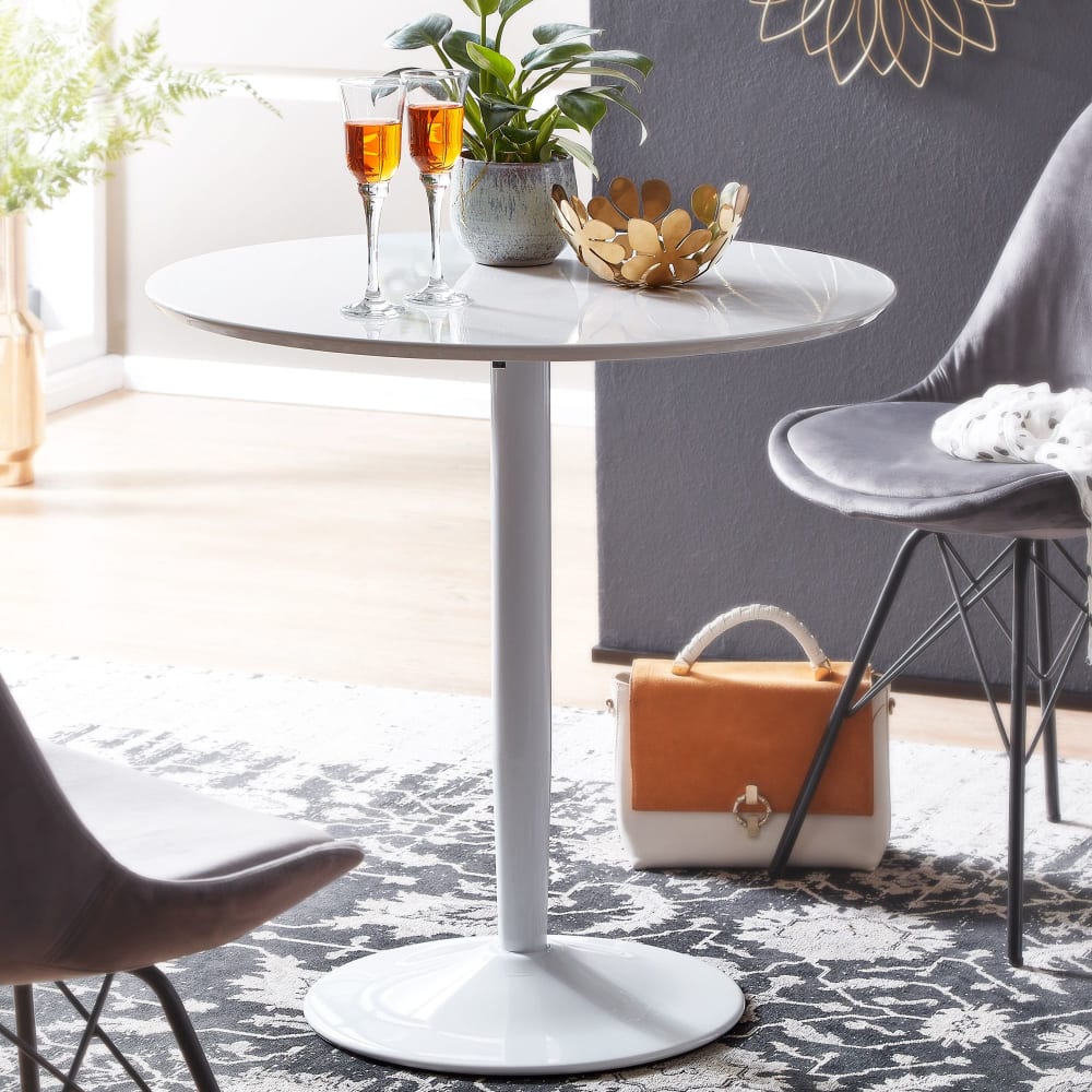 Esstisch aus MDF, 75 cm Weiß - Maisons Du Monde