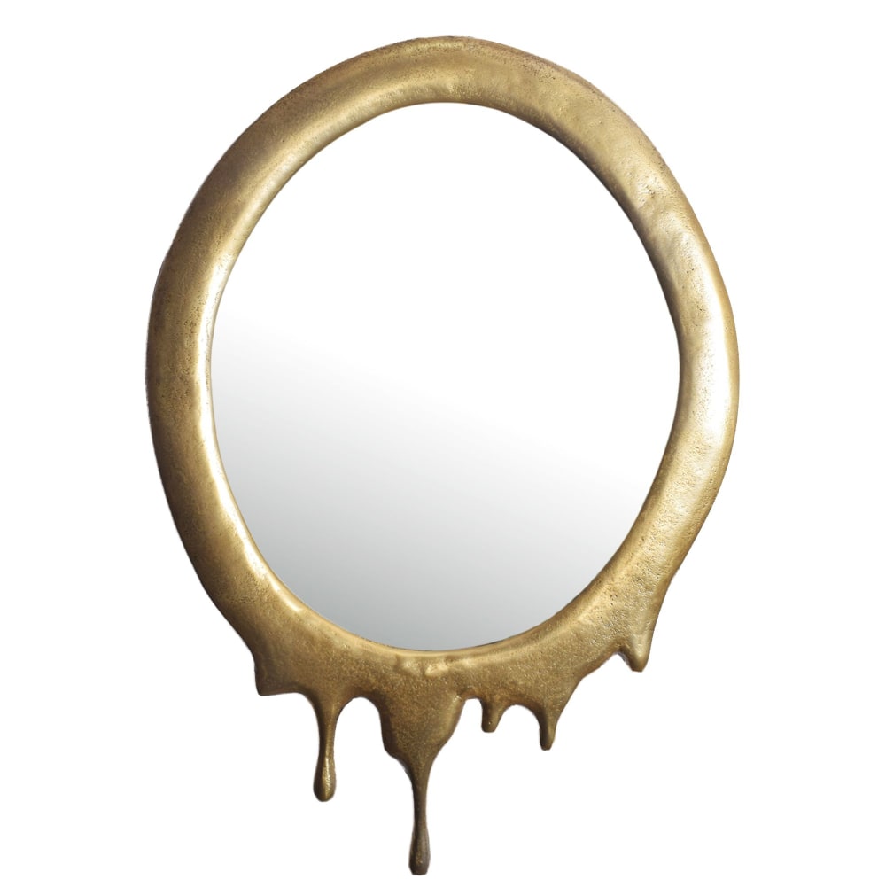 Miroir mural en verre, doré Miroir mural en verre, doré