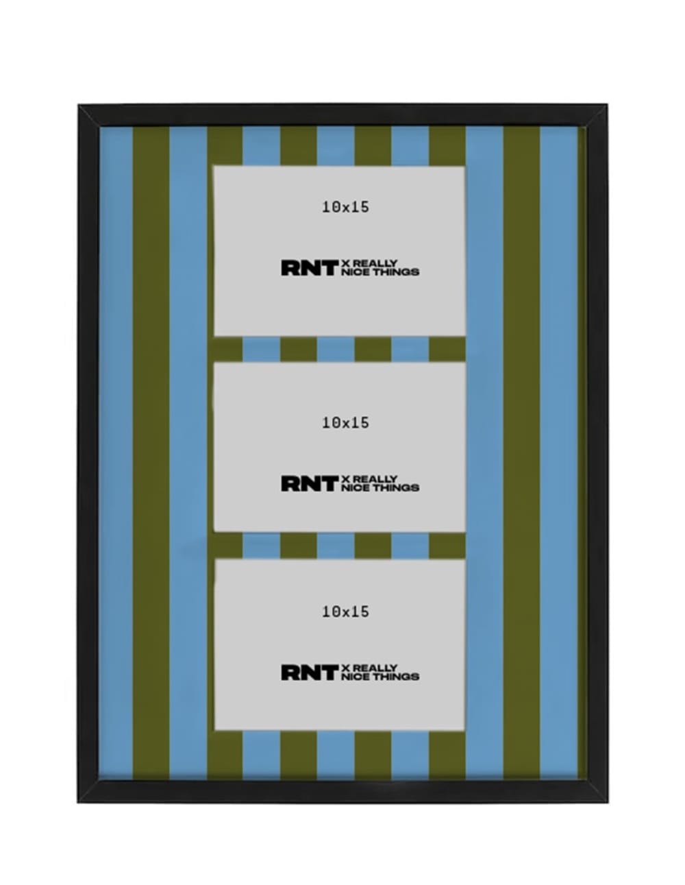 Surdic Bilderrahmen 60x40 Blau und Grün style modern Mehrfarbig Holz