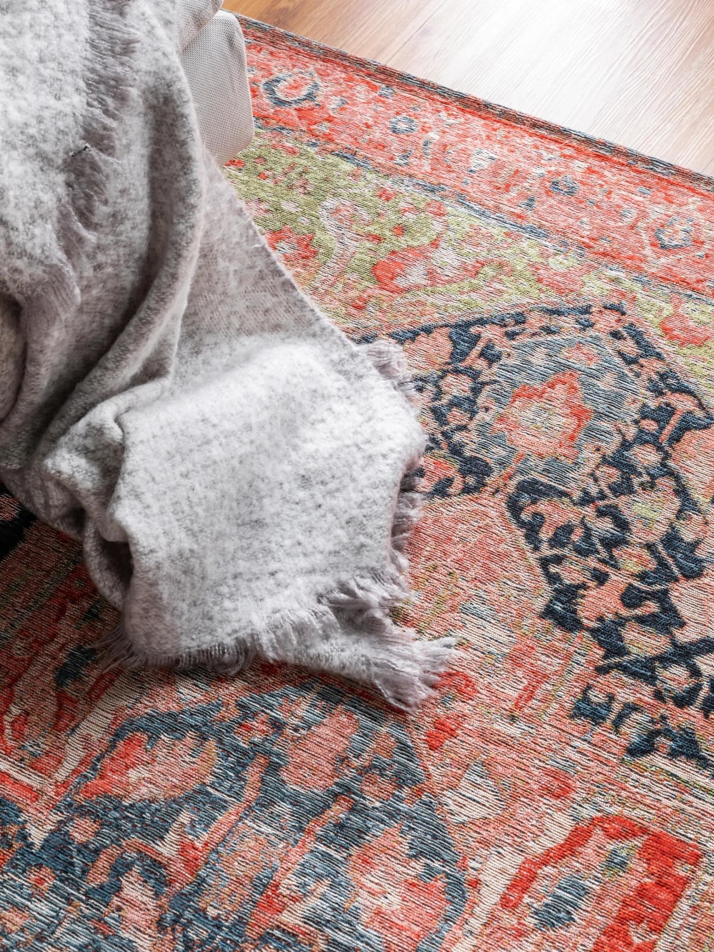 Tapis tissé à plat fuchsia 115x180 — vue 4