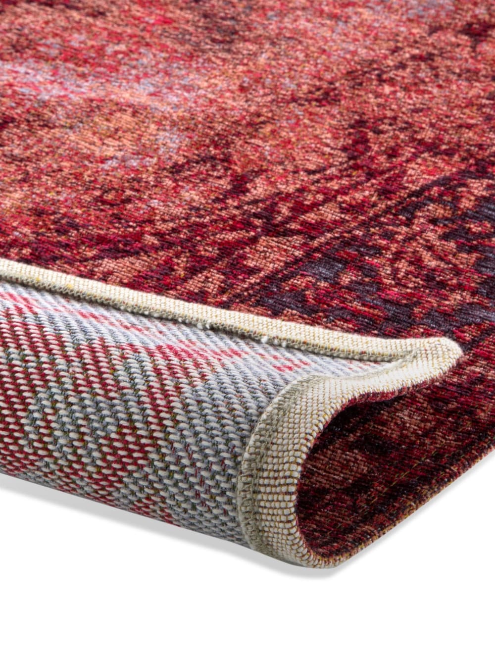 Tapis tissé à plat rouge 115x180 — vue 3