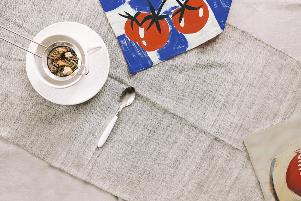 Lot de 6 serviettes à cocktail carrées en tissu - Maisons du Monde