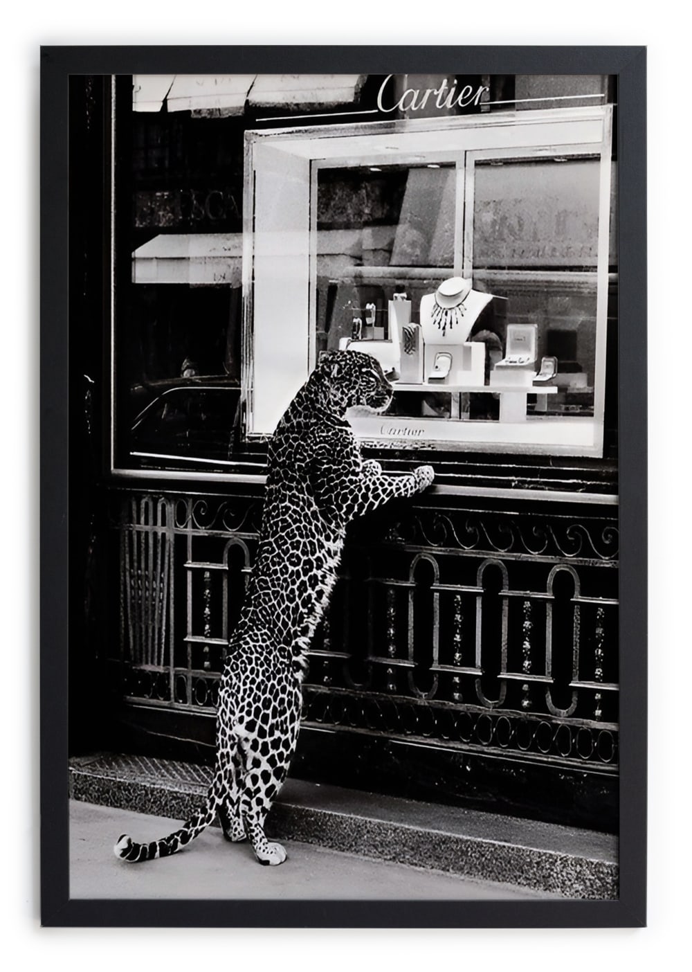 Tableau avec cadre noir 40x30