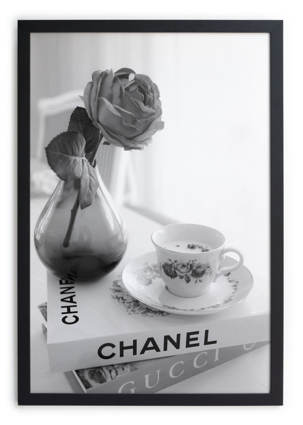 Tableau avec cadre noir 40x30