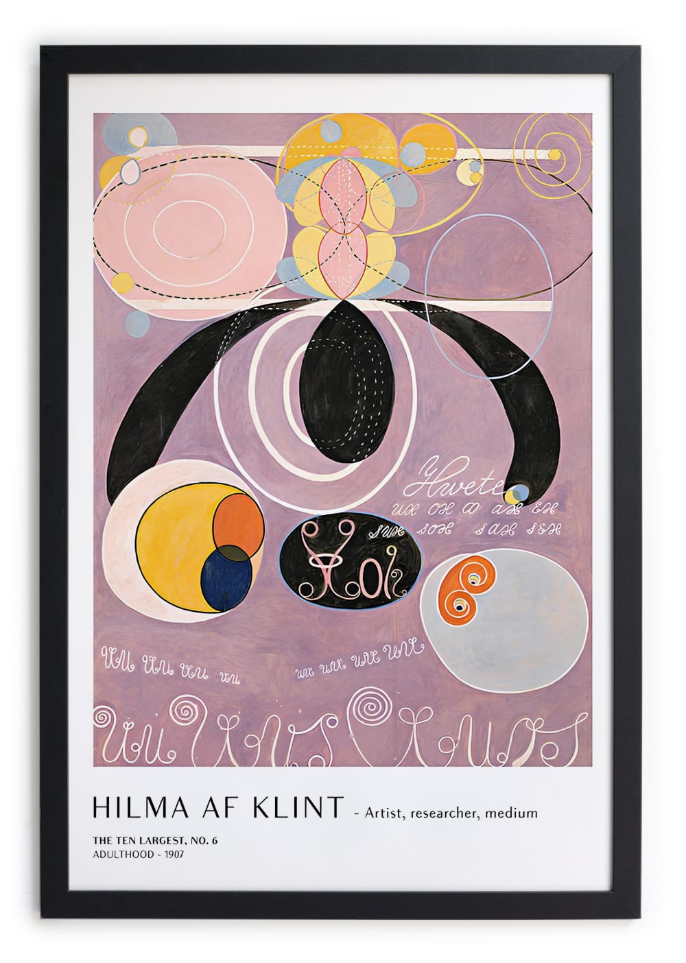 Tableau avec cadre noir 40x30