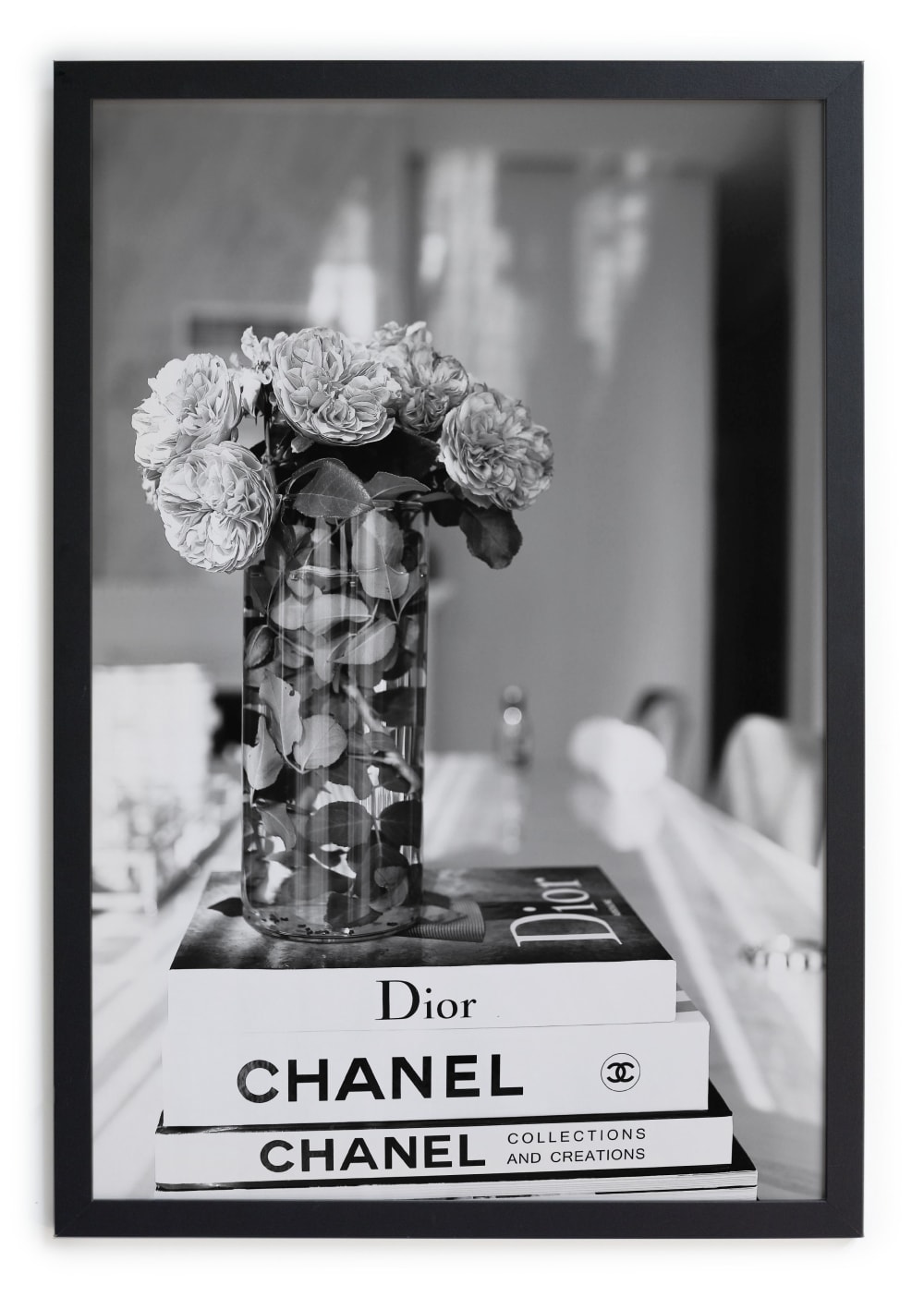 Tableau avec cadre noir 40x30