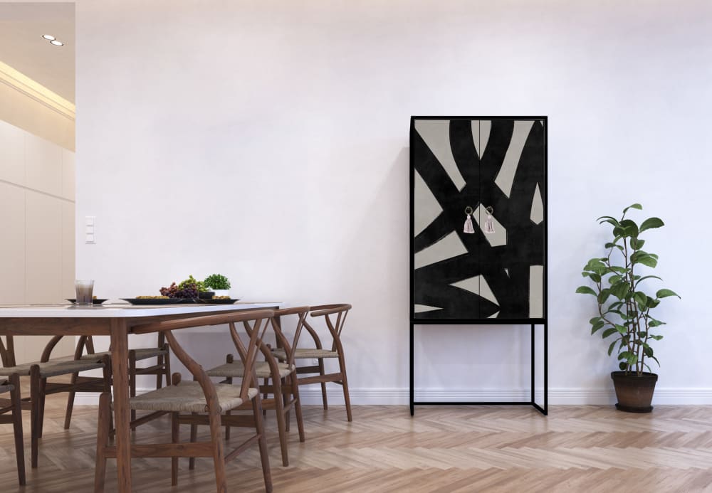 Schrank-Sideboard mit 2 Türen aus MDF - Maisons Du Monde