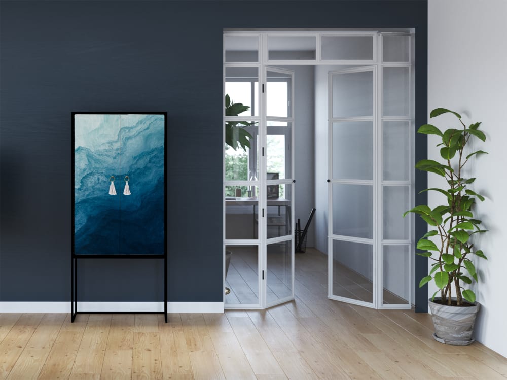 Schrank-Sideboard mit 2 Türen aus MDF - Maisons Du Monde