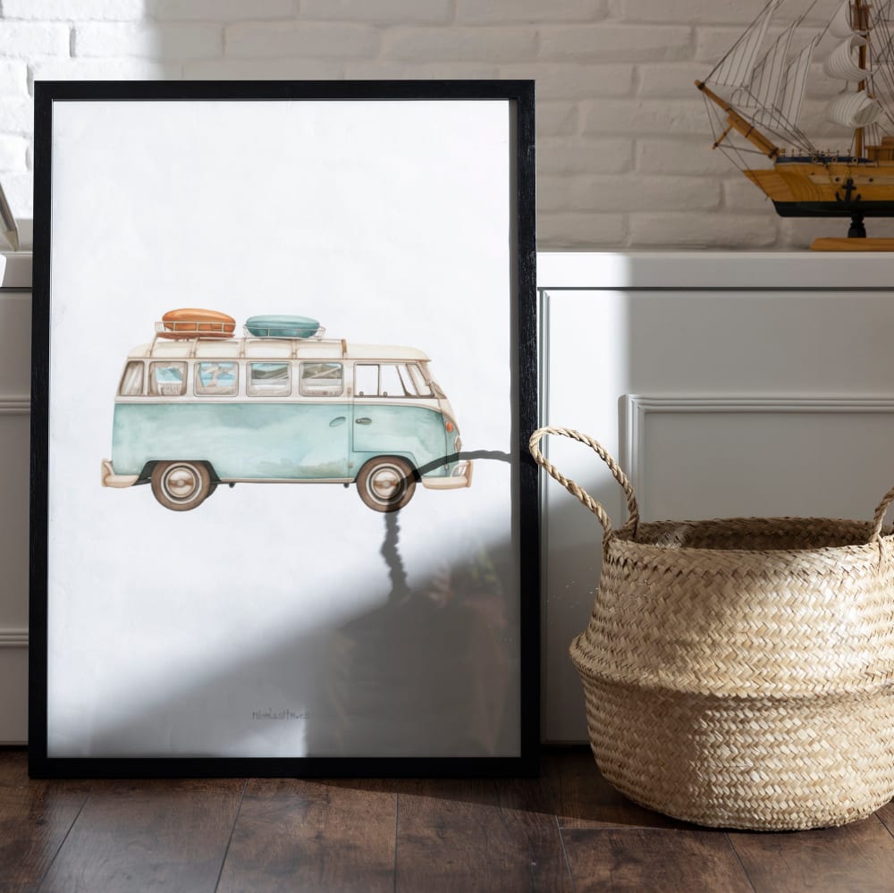 Kinder Papier Druck Van 30x40cm - Maisons Du Monde