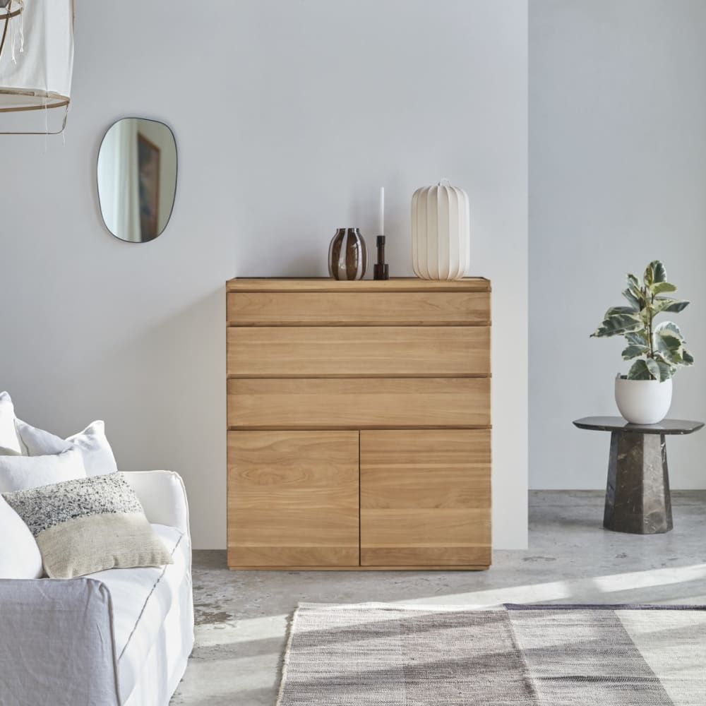 Hochkommode aus massivem Teakholz - Maisons Du Monde