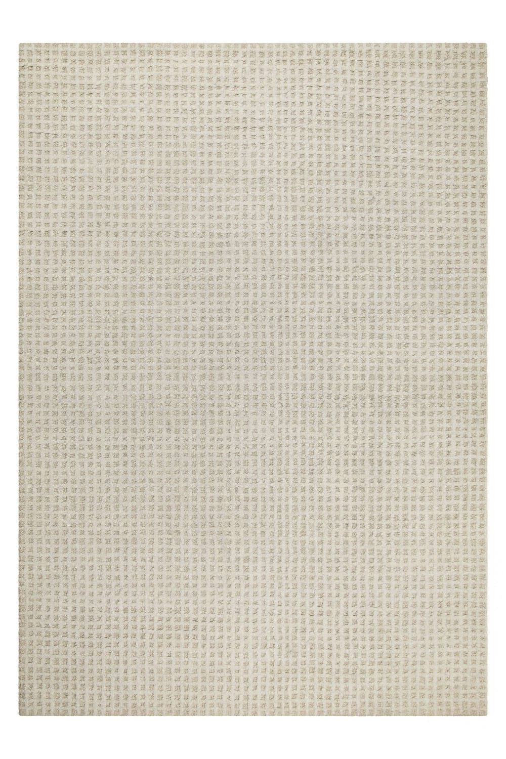 Tapis de salon tufté main naturel et beige 40x60