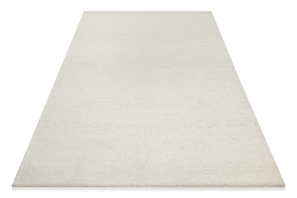 Tapis pure laine tufté main beige chiné 40x60 — vue 4