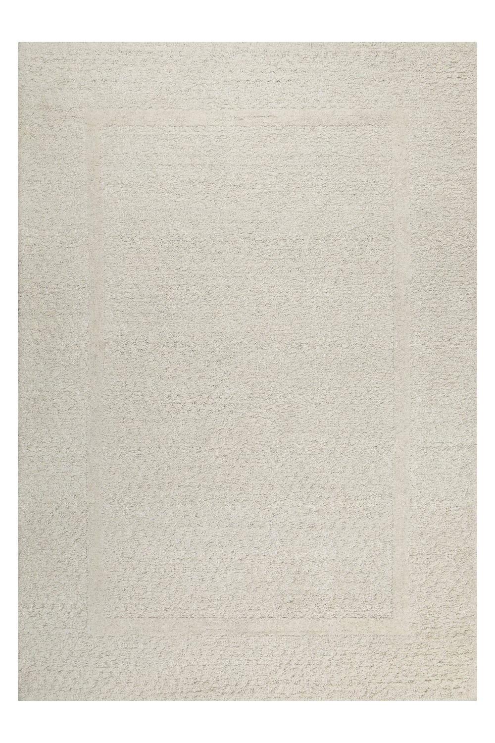 Tapis écru design tufté