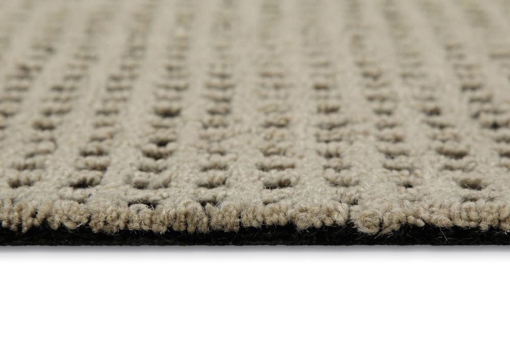 Tapis tufté main naturel et noir 80x230 — vue 4