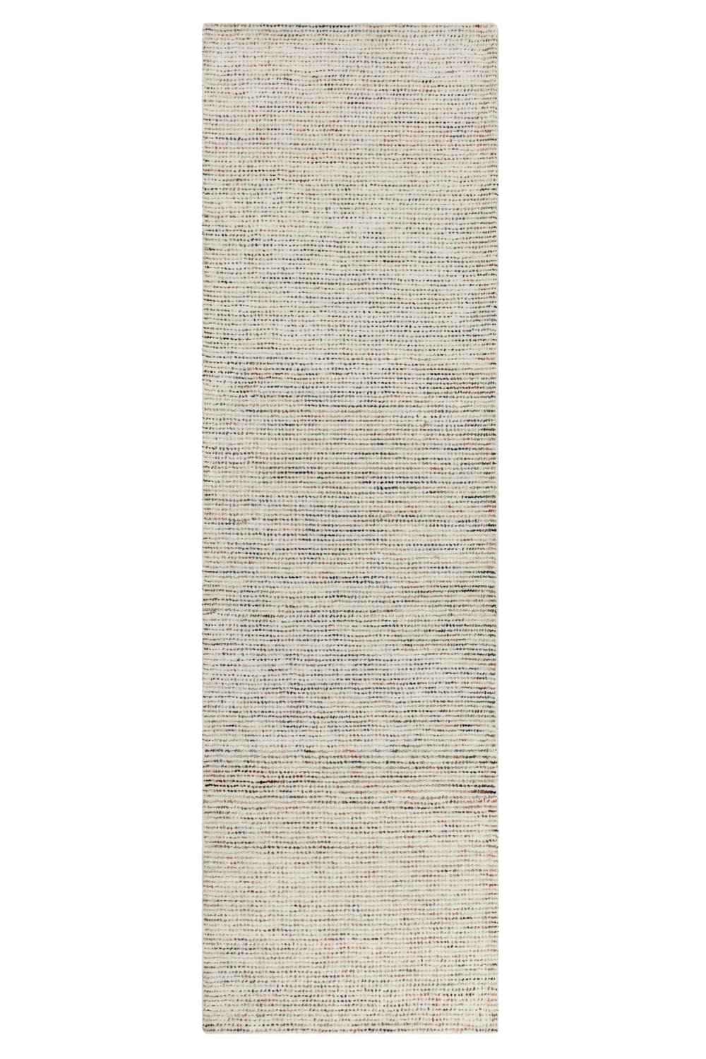 Tapis beige et bleu tufté main à relief 80x300