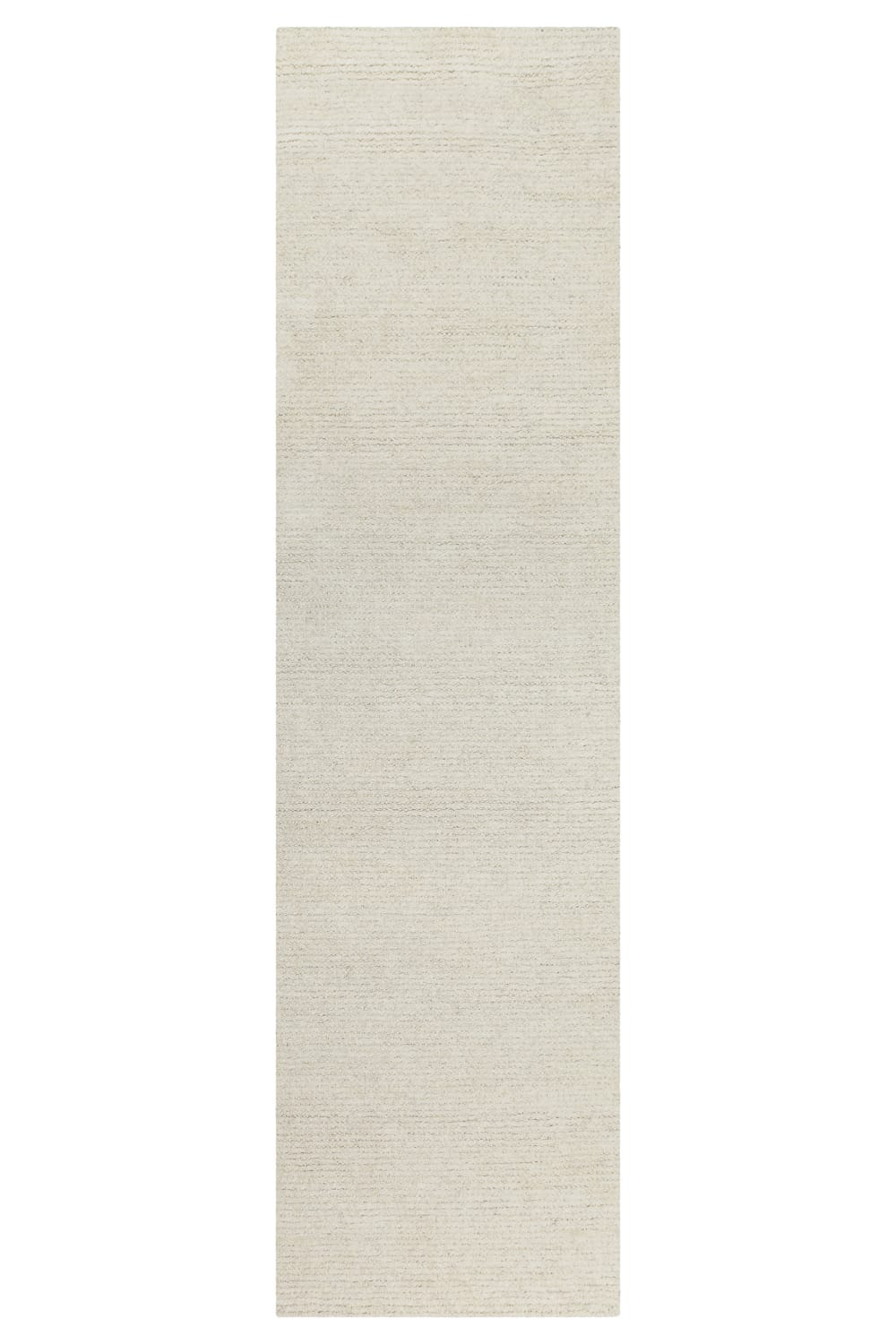 Tapis de couloir beige futé main à relief 80x230