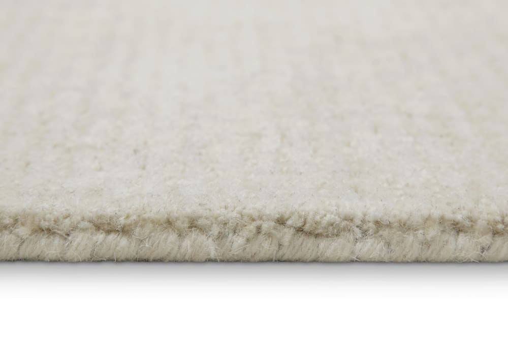 Tapis de couloir beige futé main à relief 80x230 — vue 4
