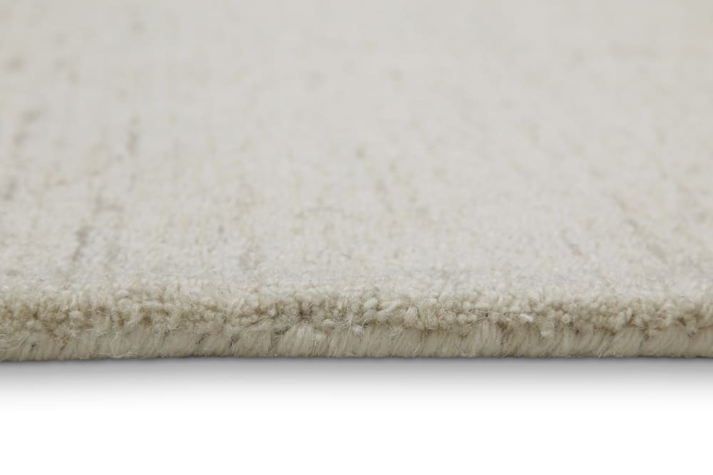 Tapis pure laine tufté main beige chiné 80x230 — vue 4