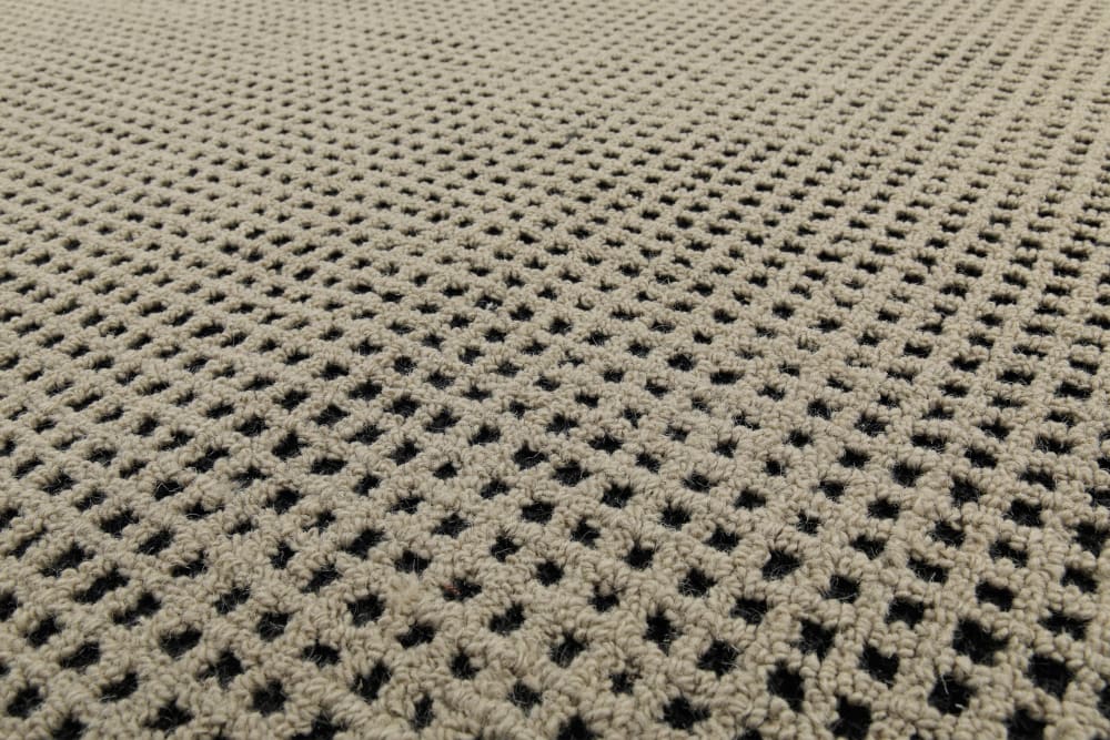 Tapis tufté main naturel et noir 40x60 — vue 4