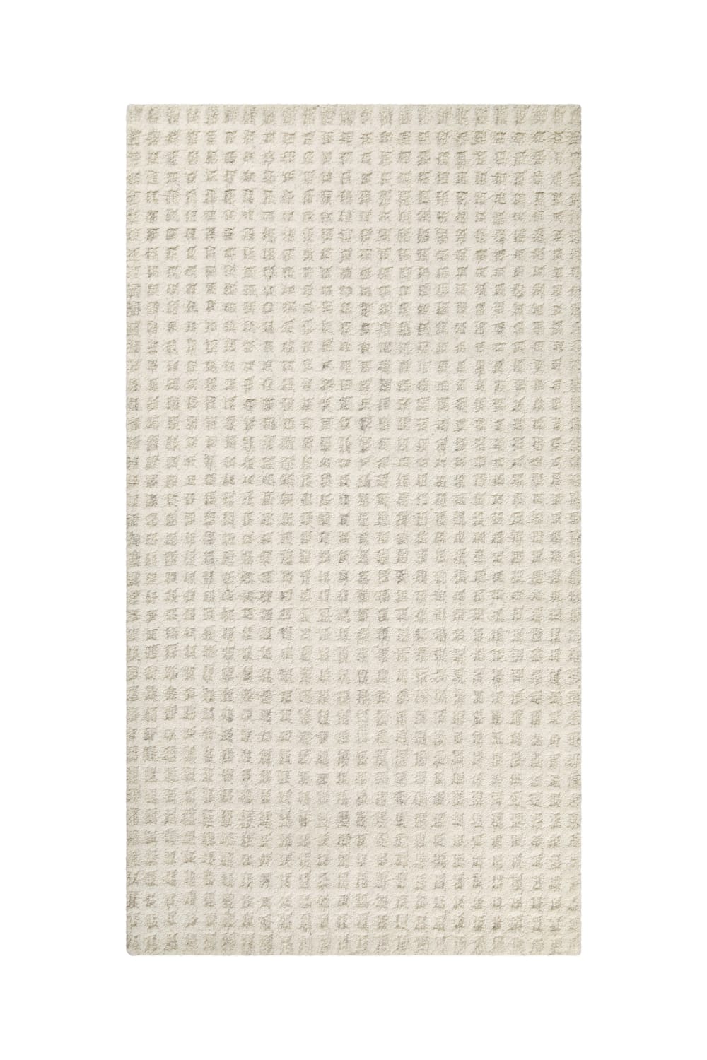 Tapis de salon tufté main naturel et beige 70x140