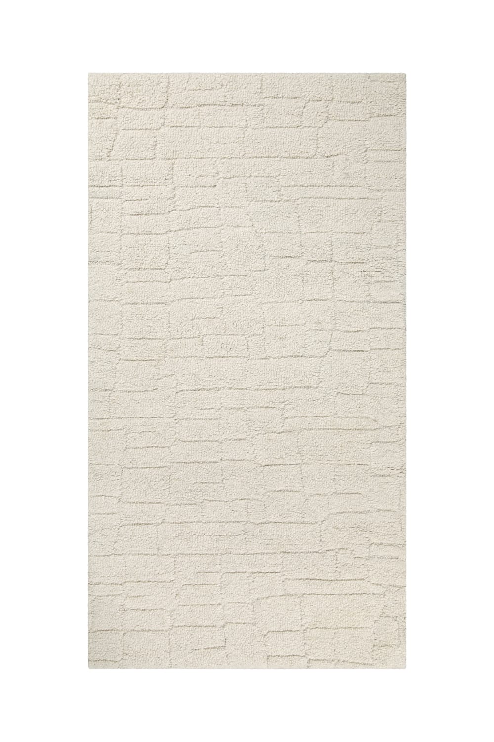 Tapis beige clair futé - main