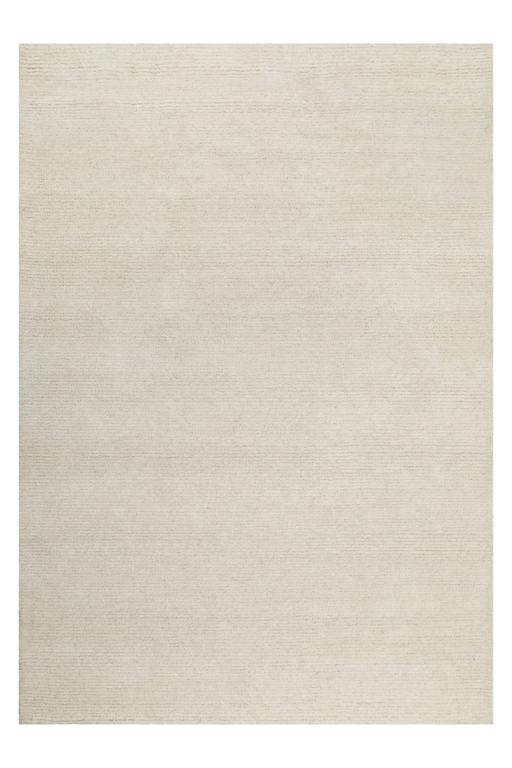 Tapis beige futé main à relief 40x60
