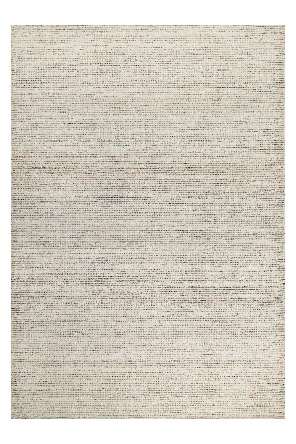 Tapis beige et bleu tufté main à relief 40x60