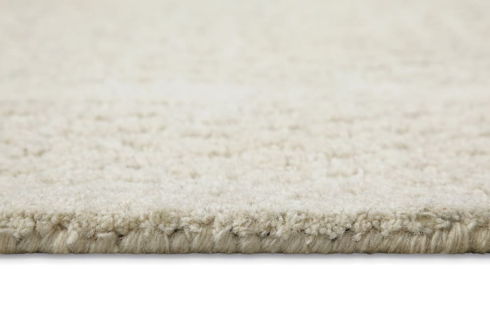 Tapis écru design tufté main à relief 110x170 — vue 4