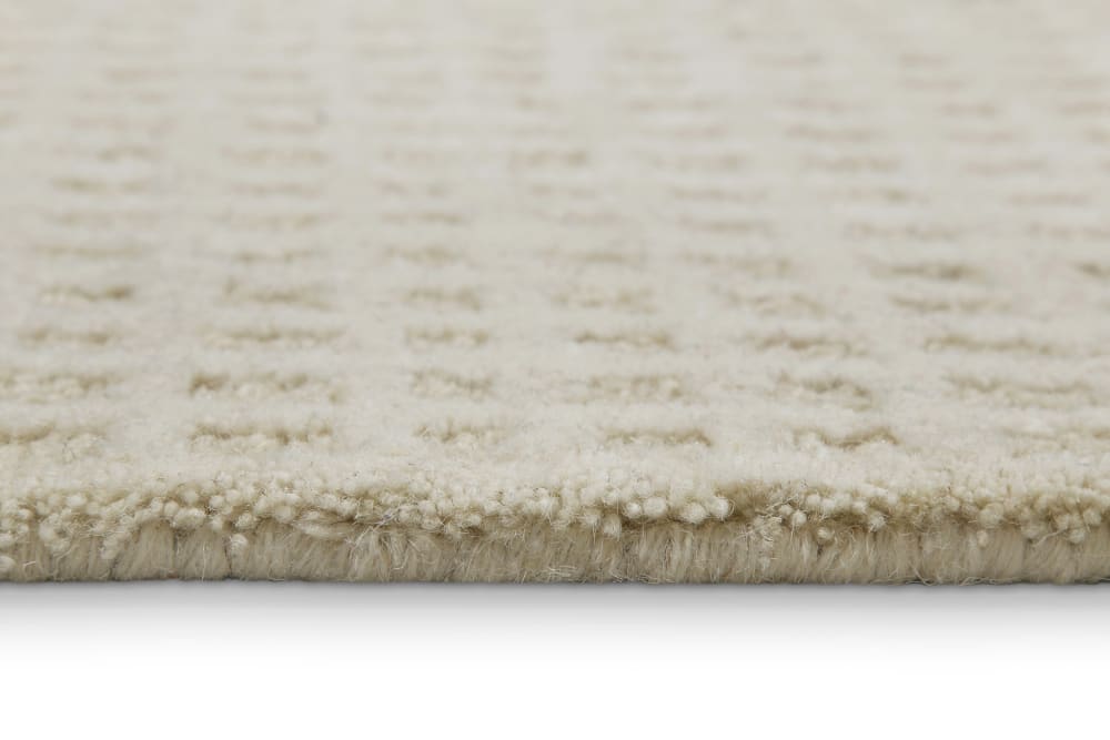 Tapis de salon tufté main naturel et beige 110x170 — vue 4
