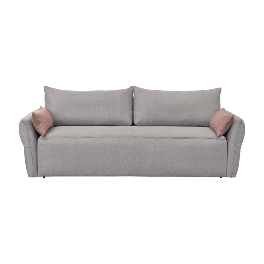 Calicosy Schlafsofa 3-Sitzer aus Stoff L238 cm - Grau Grau Stoff