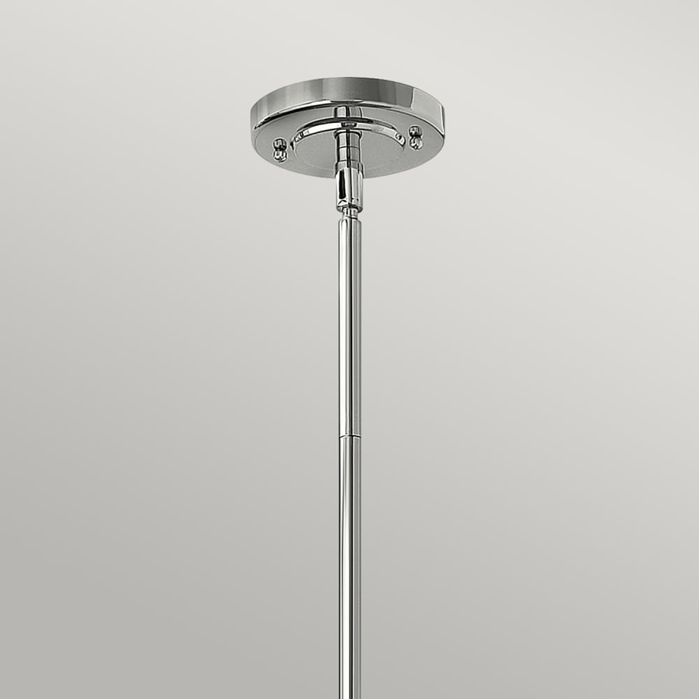Suspension en verre et métal moulé finition chrome — vue 4