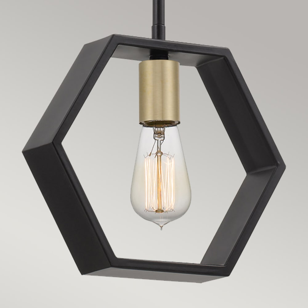 Suspension en acier finition noir terre — vue 3