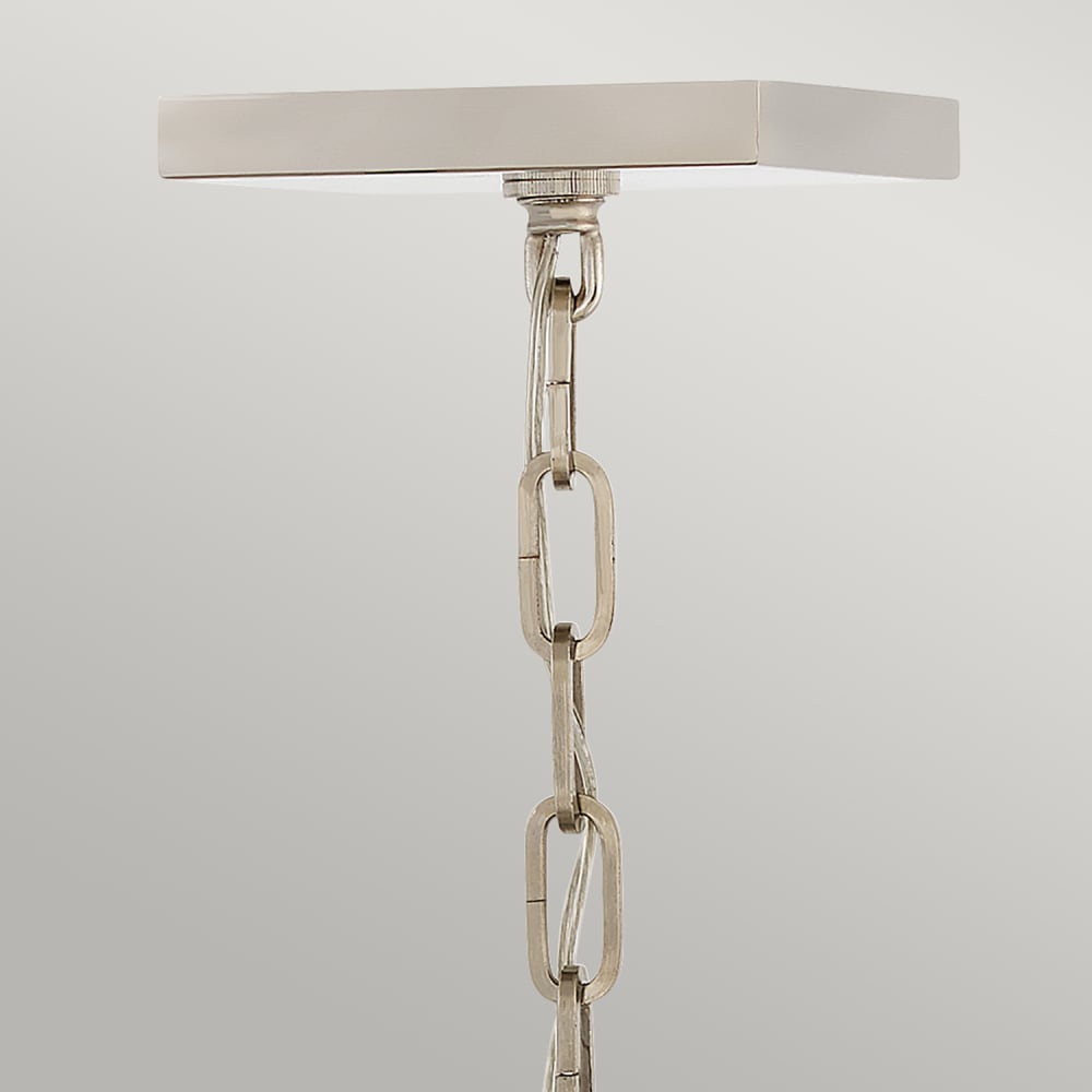 Suspension e acier et cristal finition noir et nickel poli — vue 3