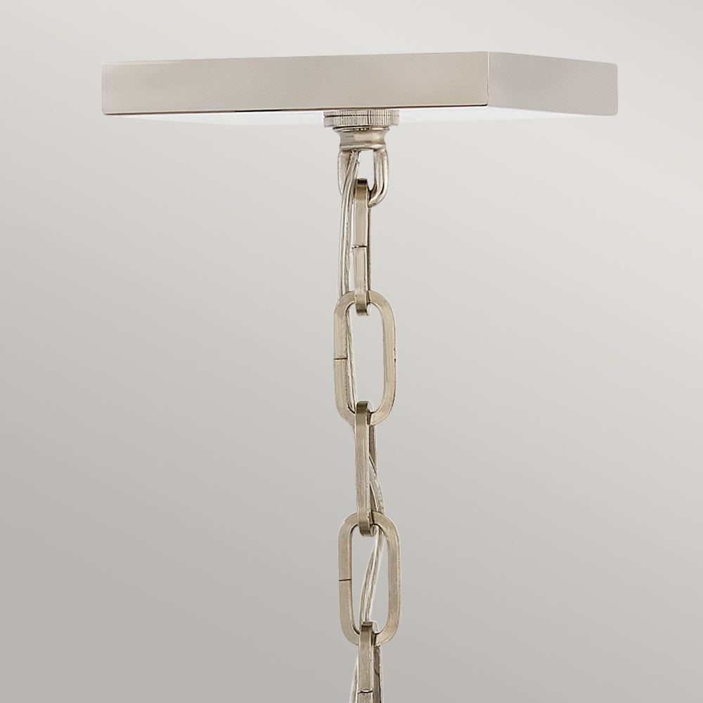 Suspension e acier et cristal finition noir et nickel poli — vue 4