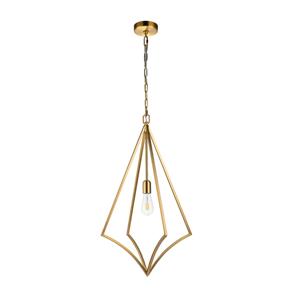 Suspension grande en acier laiton bruni — vue 3
