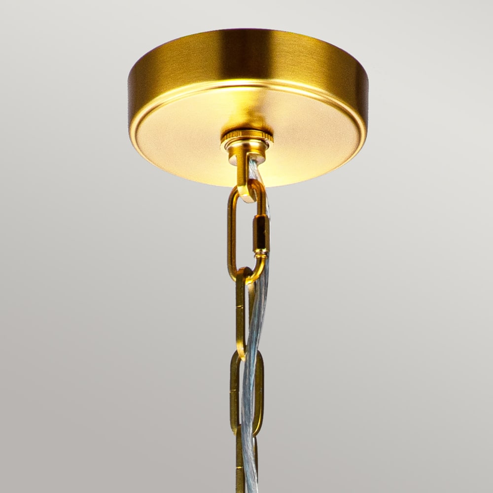 Suspension grande en acier laiton bruni — vue 4