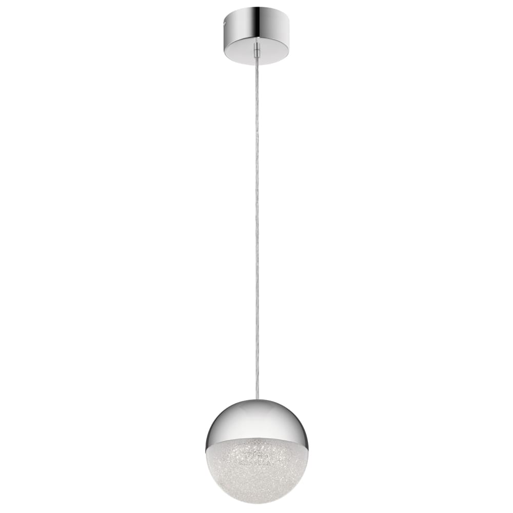 Suspension en alluminium, fer et acrylique finition chrome poli