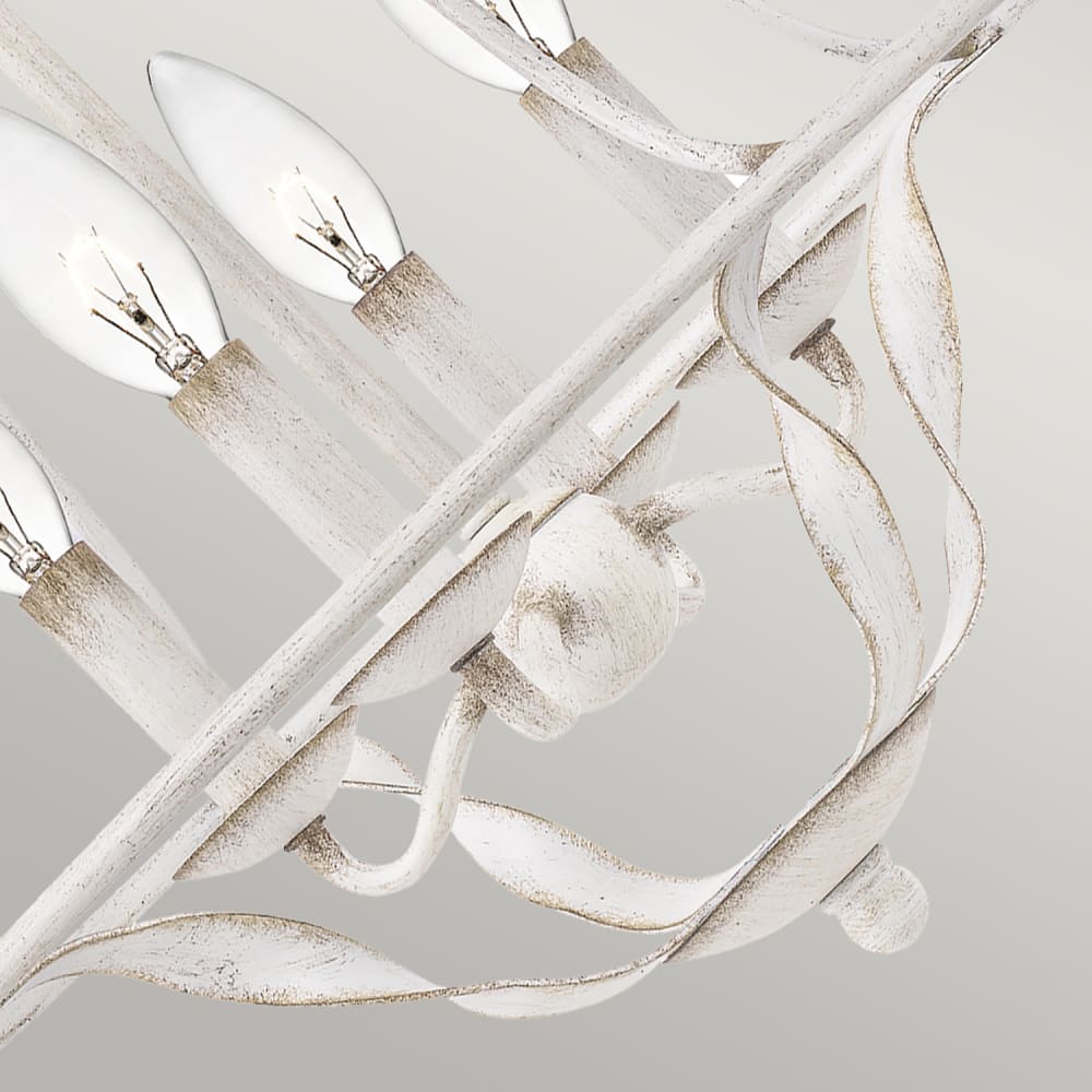 Suspension en acier finition blanc antique — vue 3