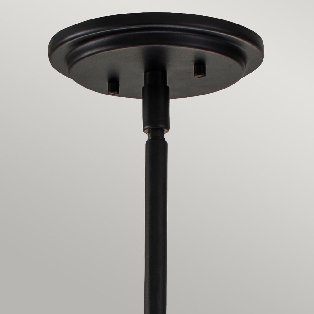 Suspension en acier et verre finition noir — vue 3