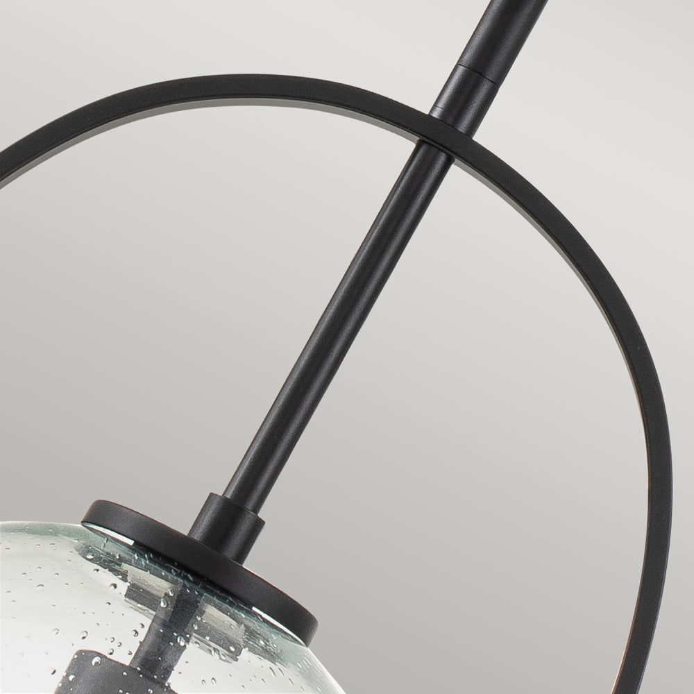 Suspension en acier et verre finition noir — vue 4