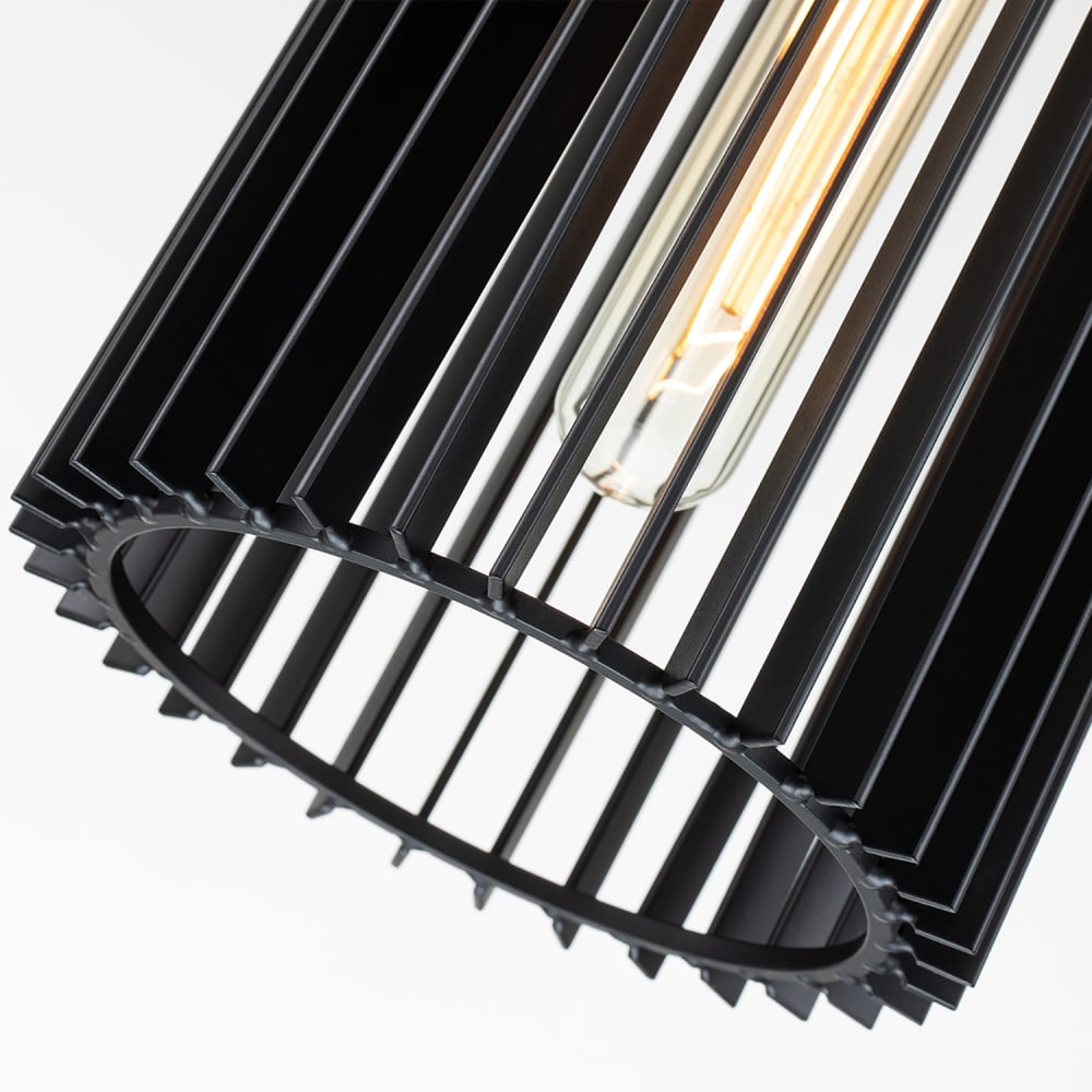 Suspension en acier finition noir et laiton naturel — vue 3