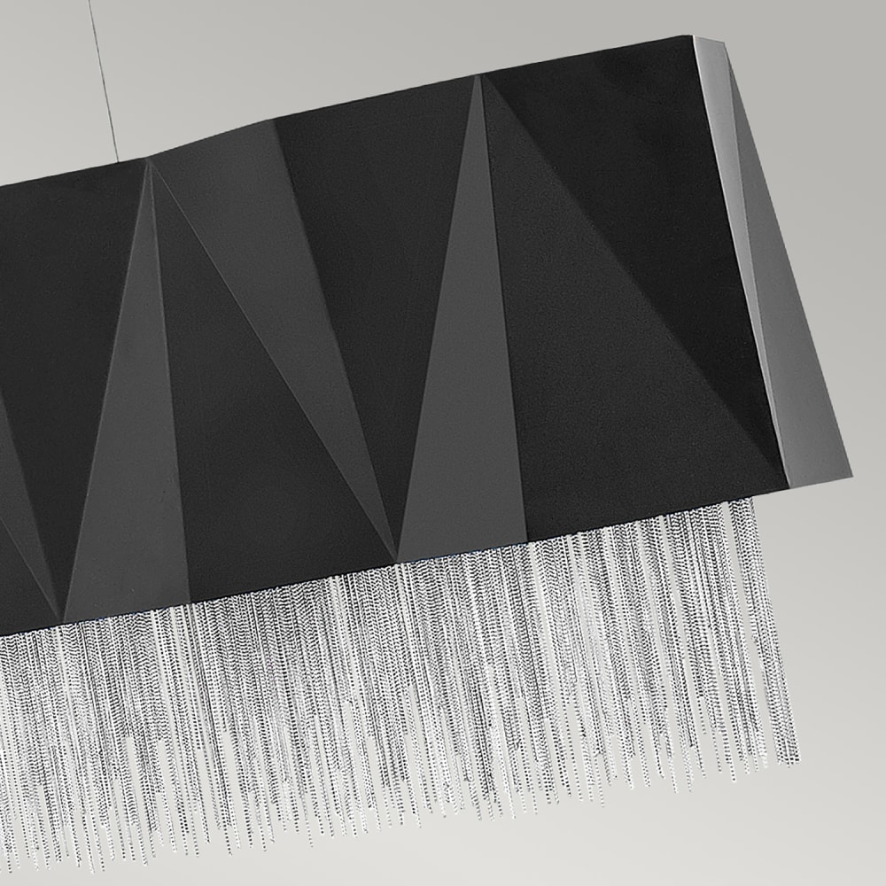 Suspension en acier finition noir satiné/argent — vue 4