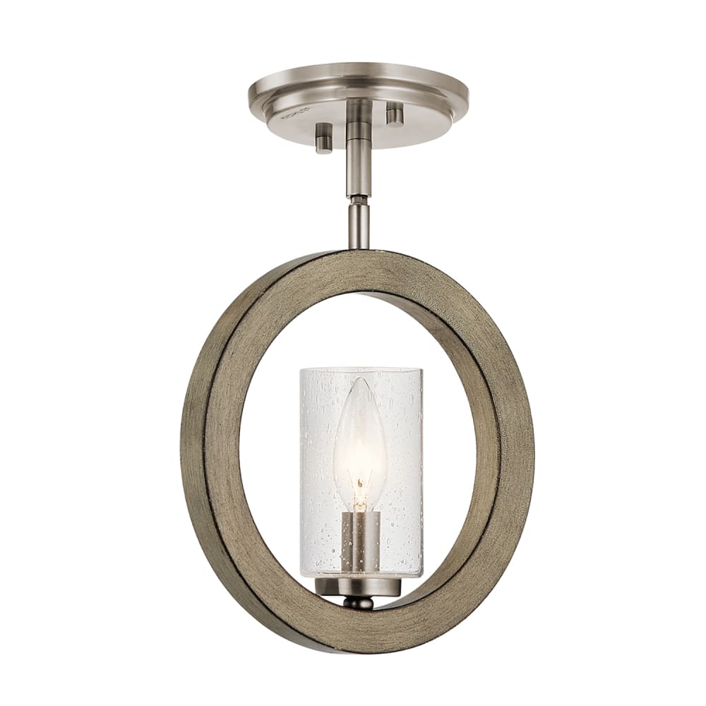 Suspension en acier verre finition gris antique vieilli — vue 3