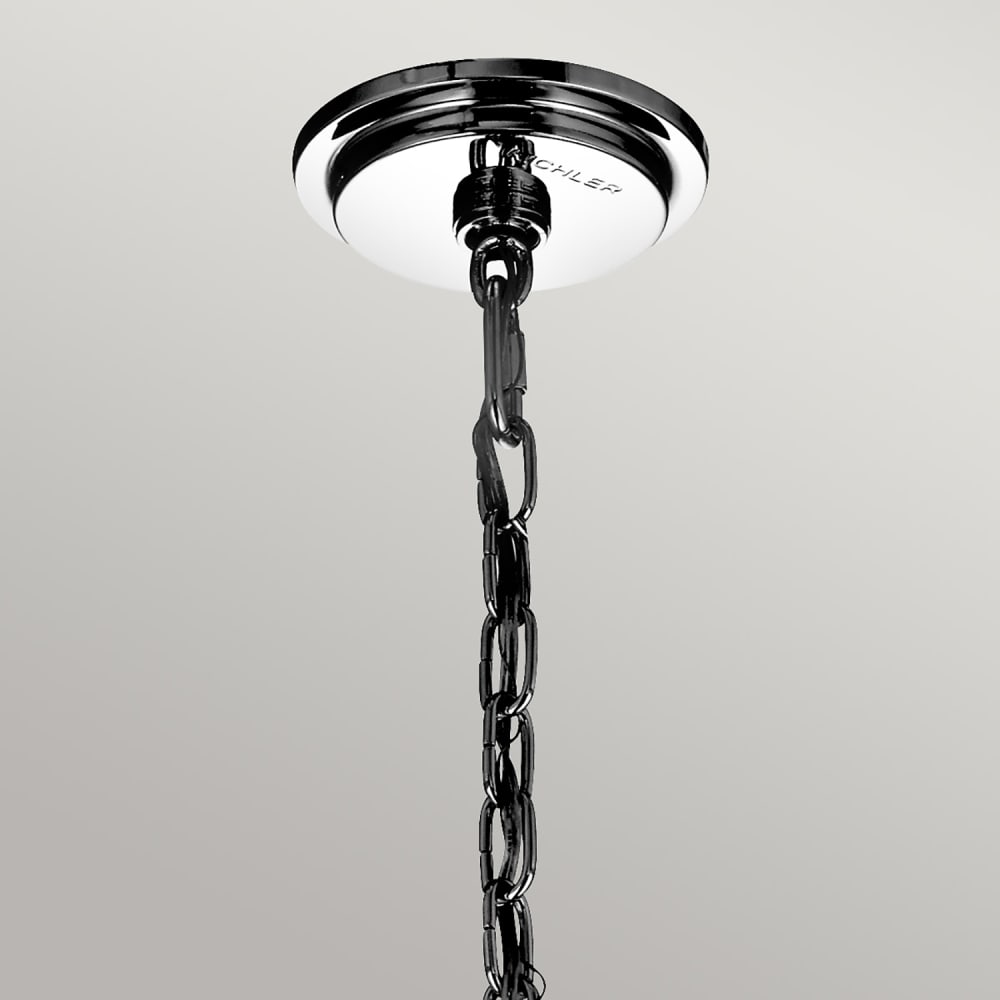 Lustre en acier treillis et acier doux finition bronze buckeye