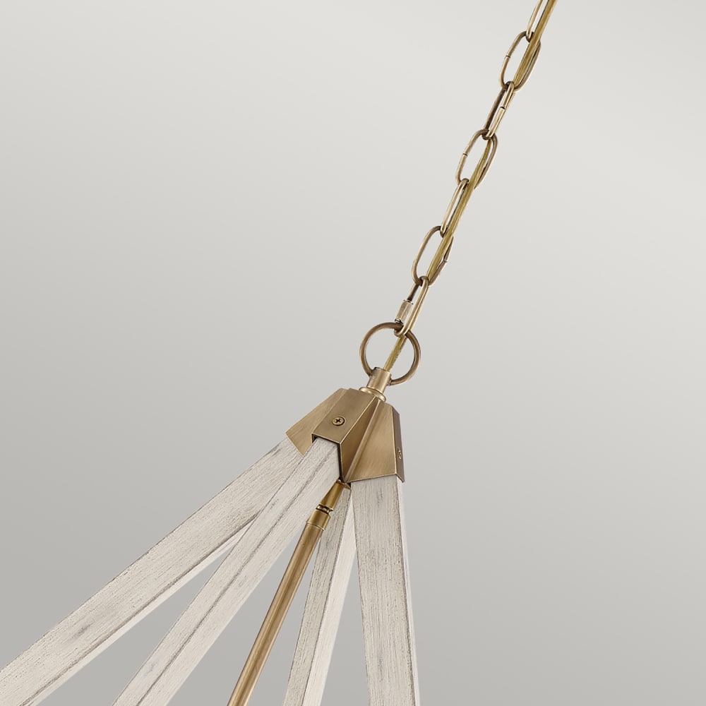 Lustre en acier finition laiton vieilli — vue 3