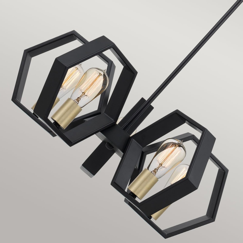 Lustre en acier finition noir terre — vue 4
