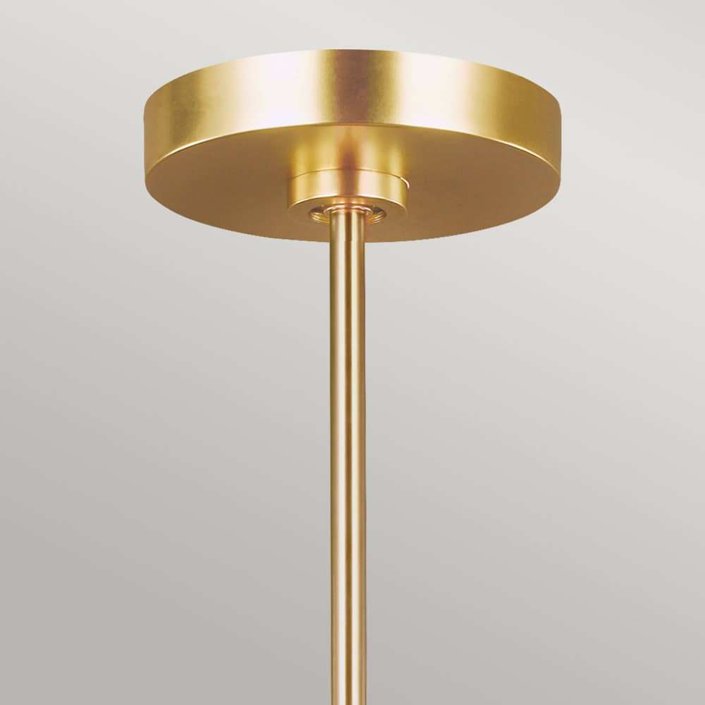 Lustre en acier laiton bruni